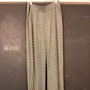 Anthropologie flowing teal pants
